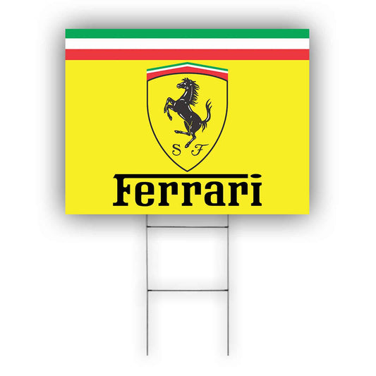 Ferrari Coroplast Yard Sign
