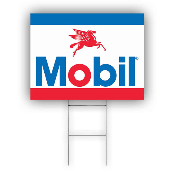 Mobil Coroplast Yard Sign - Sign Fever