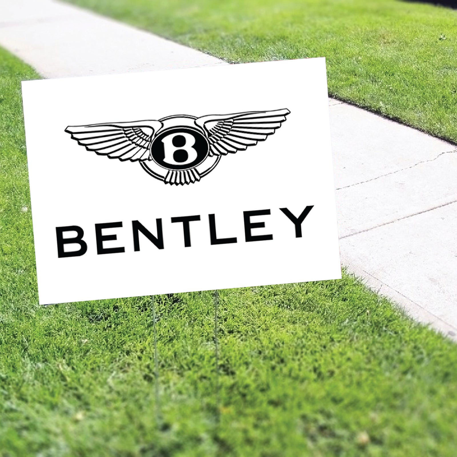 Bentley Coroplast Yard Sign