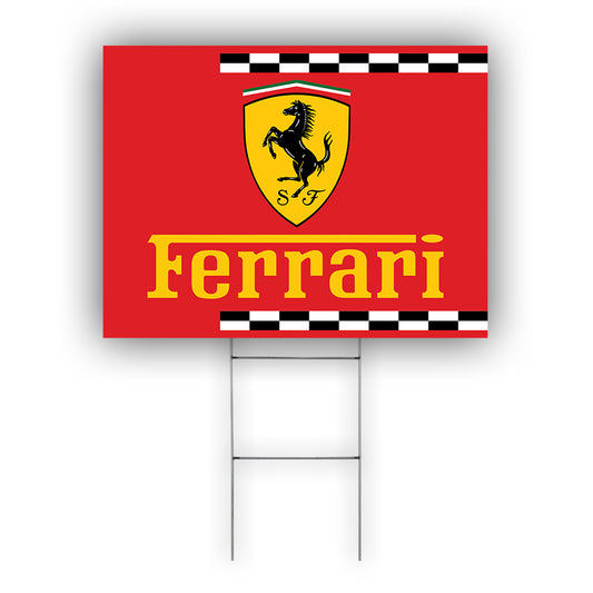Ferrari Coroplast Yard Sign