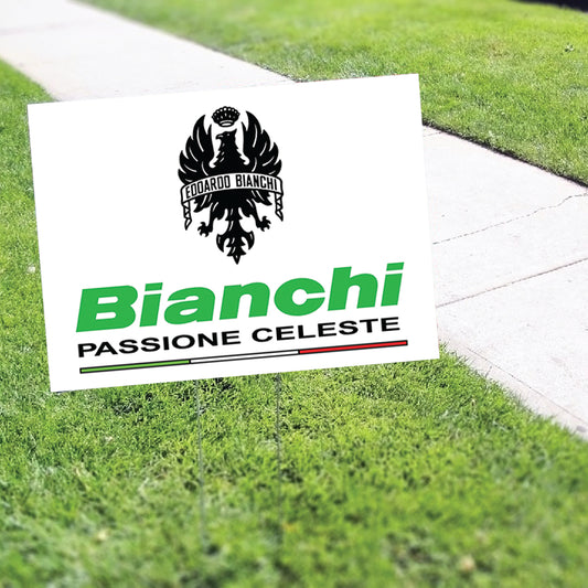 Bianchi Passione Celeste Coroplast Yard Sign