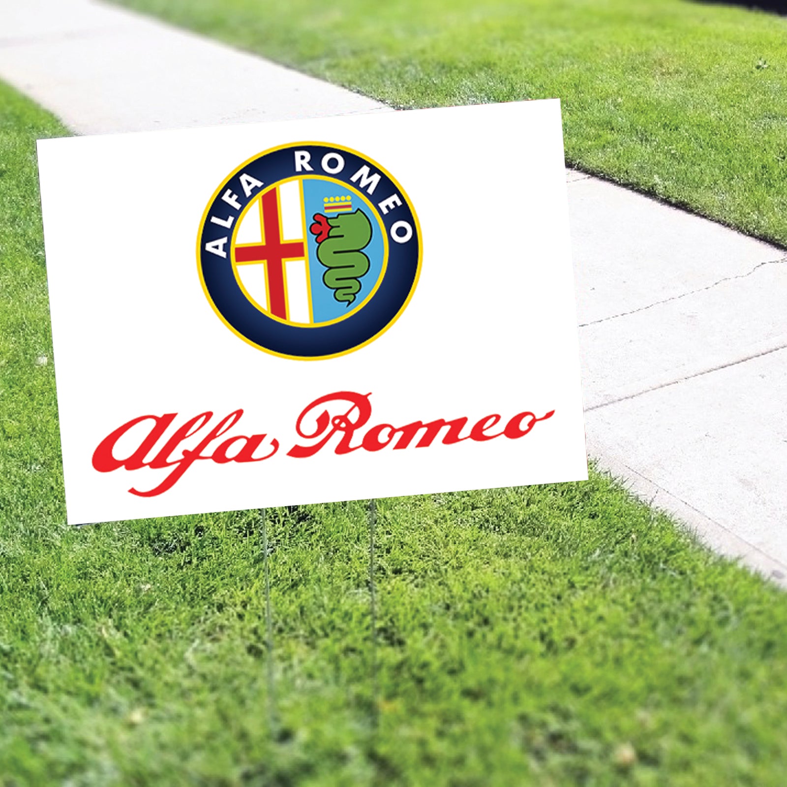 Alfa Romeo Coroplast Yard Sign