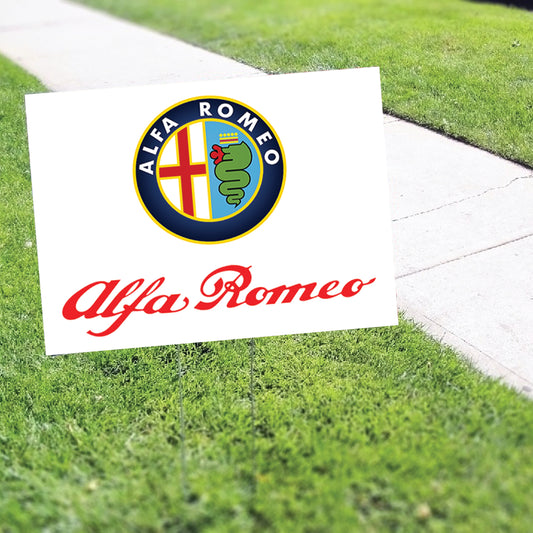 Alfa Romeo Coroplast Yard Sign