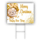 Merry Christmas & Happy New Year Coroplast Yard Sign