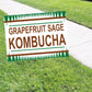 Grapefruit sage kombucha coroplast yard sign