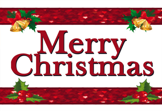 Merry Christmas Coroplast Yard Sign