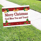 Merry Christmas God Bless You And Yours! Coroplast Yard Sign