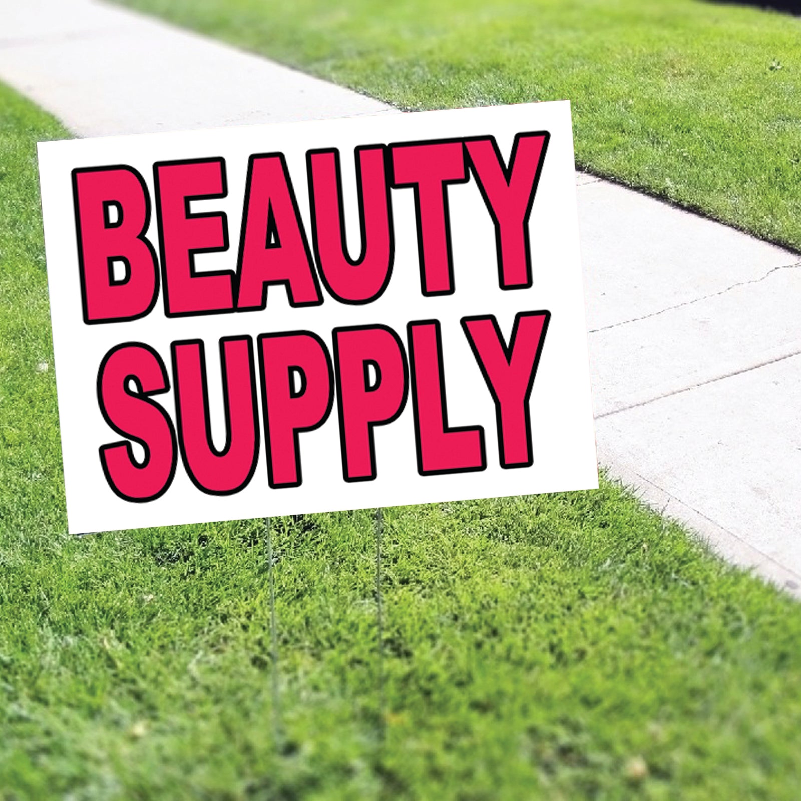 Beauty Supply Coroplast Yard Sign