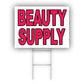 Beauty Supply Coroplast Yard Sign
