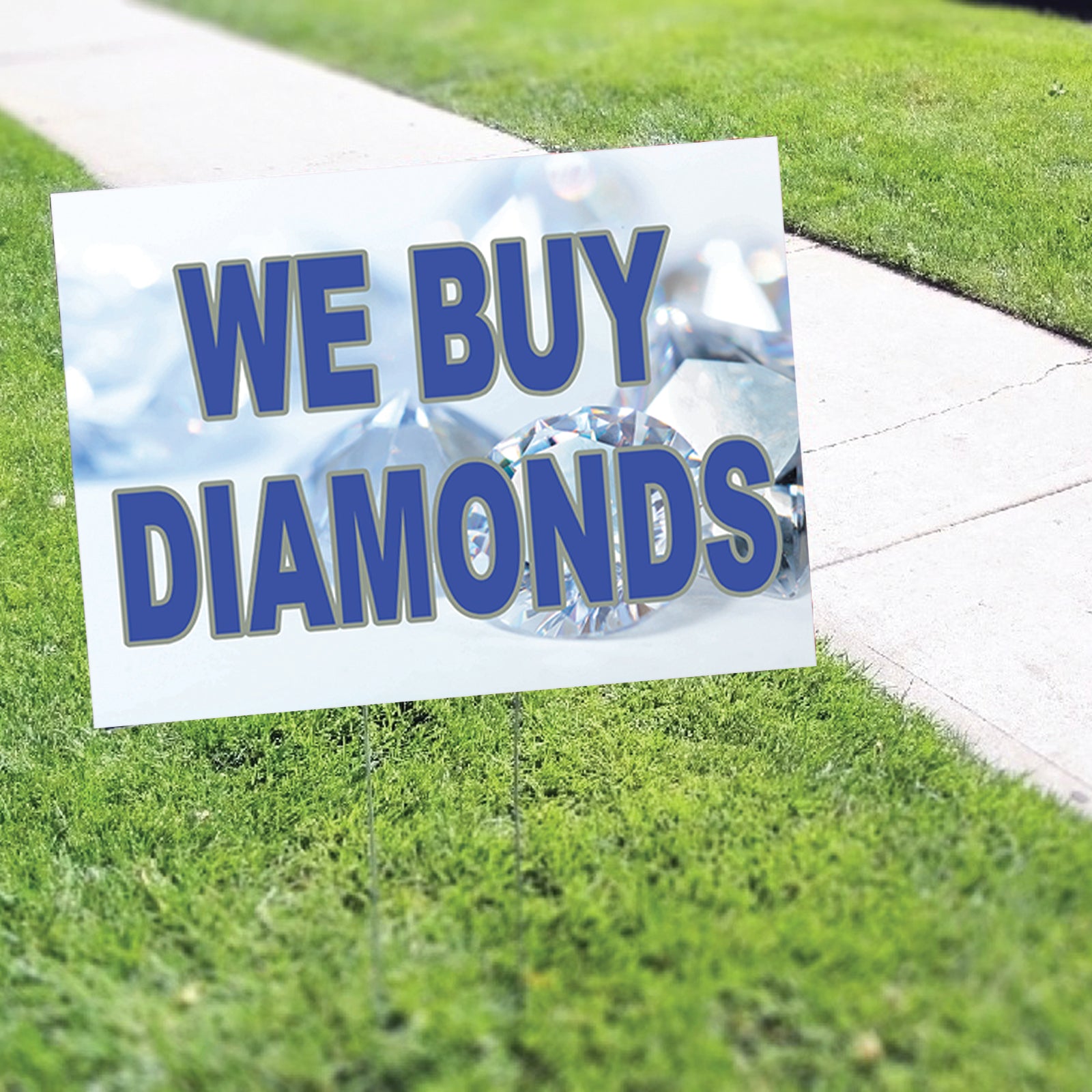 We Buy Diamond Coroplast Yard Sign – Sign Fever