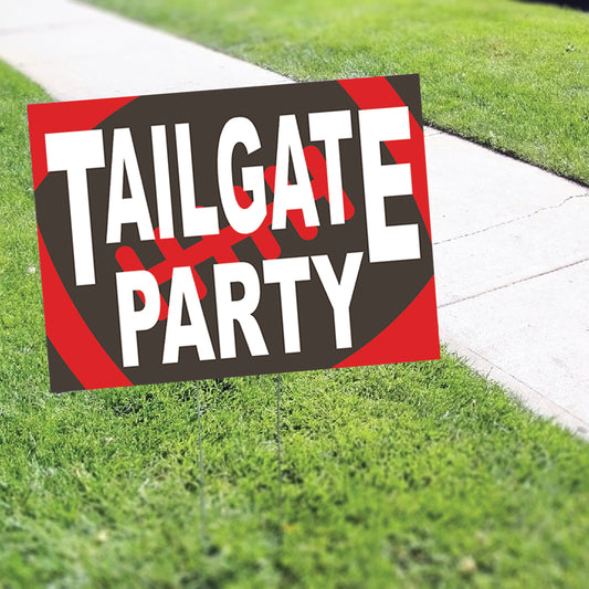 Tailgate Party Coroplast Yard Sign