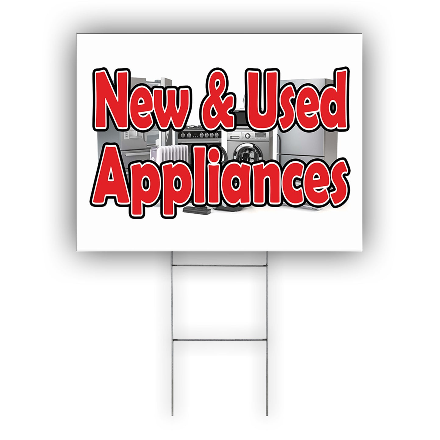 New & Used Appliances Coroplast Yard Sign