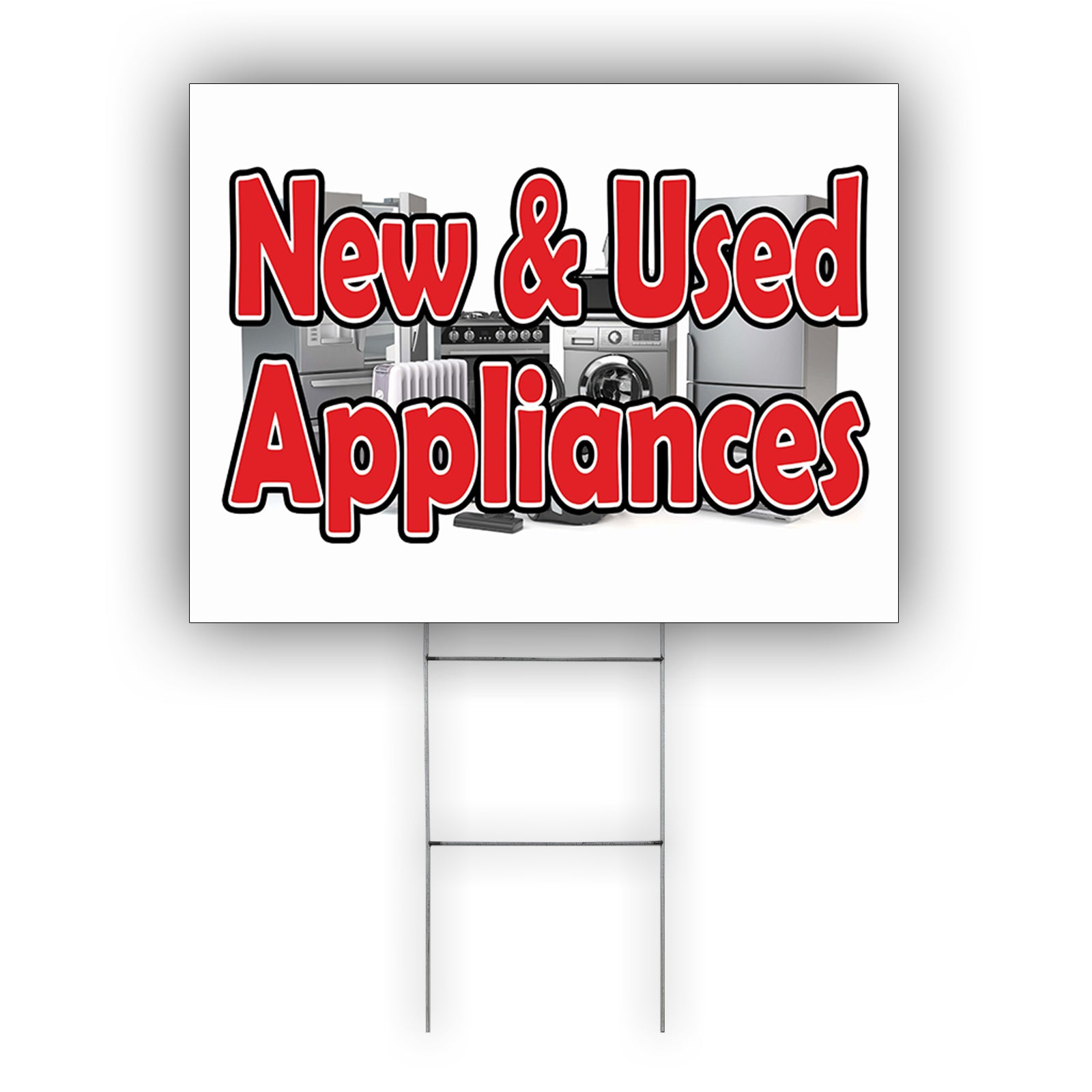 New & Used Appliances Coroplast Yard Sign