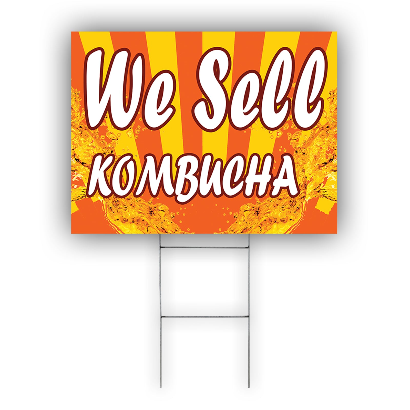 We Sell Kombucha Coroplast Yard Sign