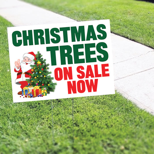 Christmas Tree On Sale Here Coroplast Yard Sign