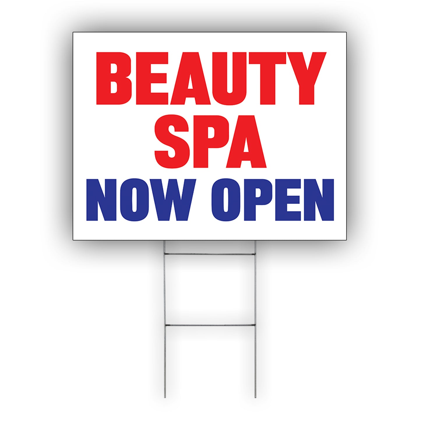 Beauty Spa Now Open Coroplast Yard Sign
