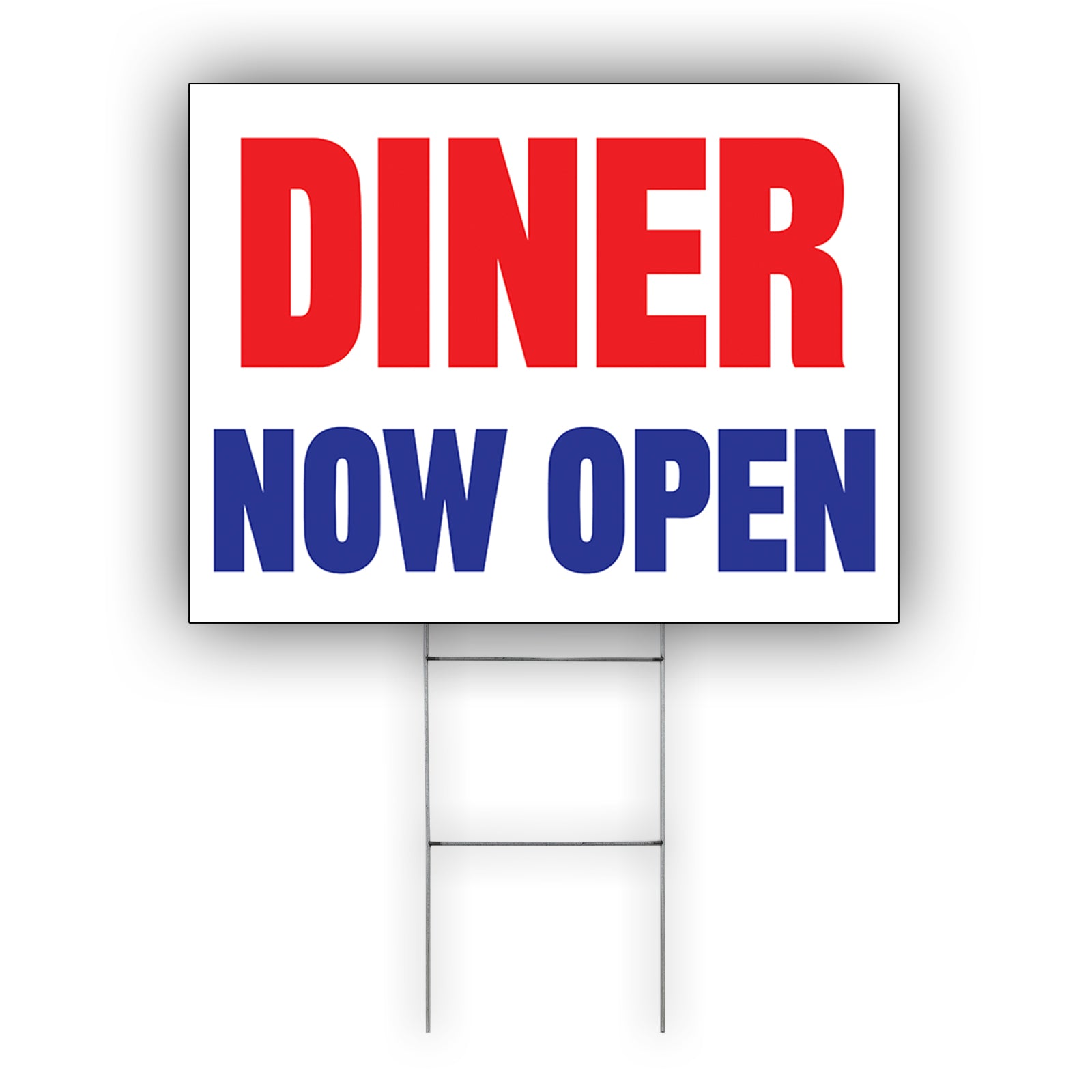 Diner now Open Coroplast Yard Sign