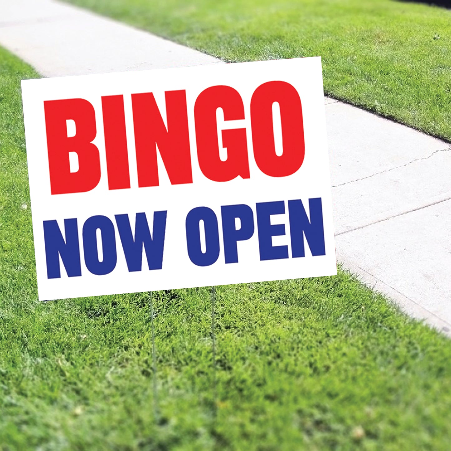 Bingo Now Open Coroplast Yard Sign