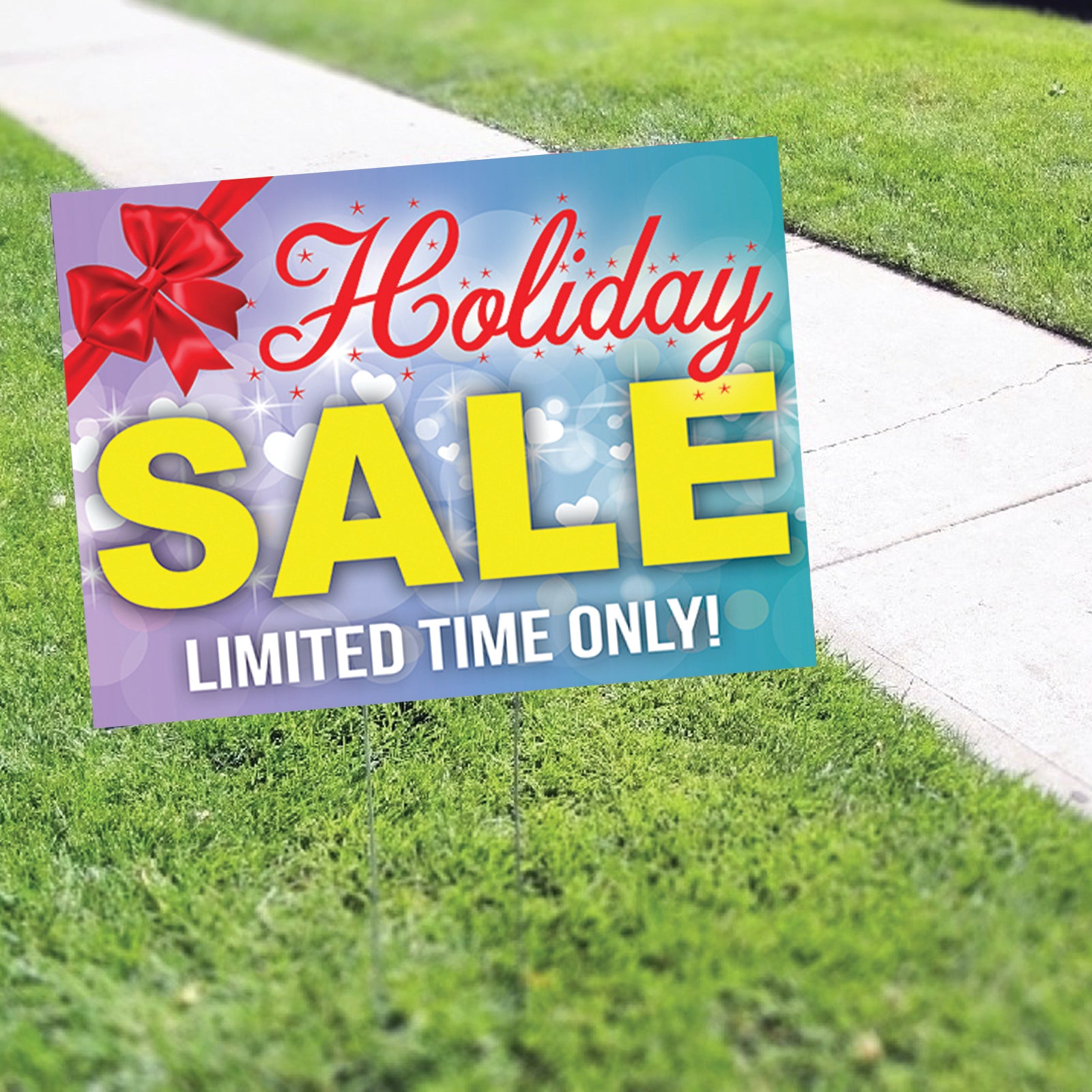 Holiday Sale Limited Time Only Coroplast Yard Sign
