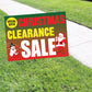 Christmas Clearance Sale Coroplast Yard Sign