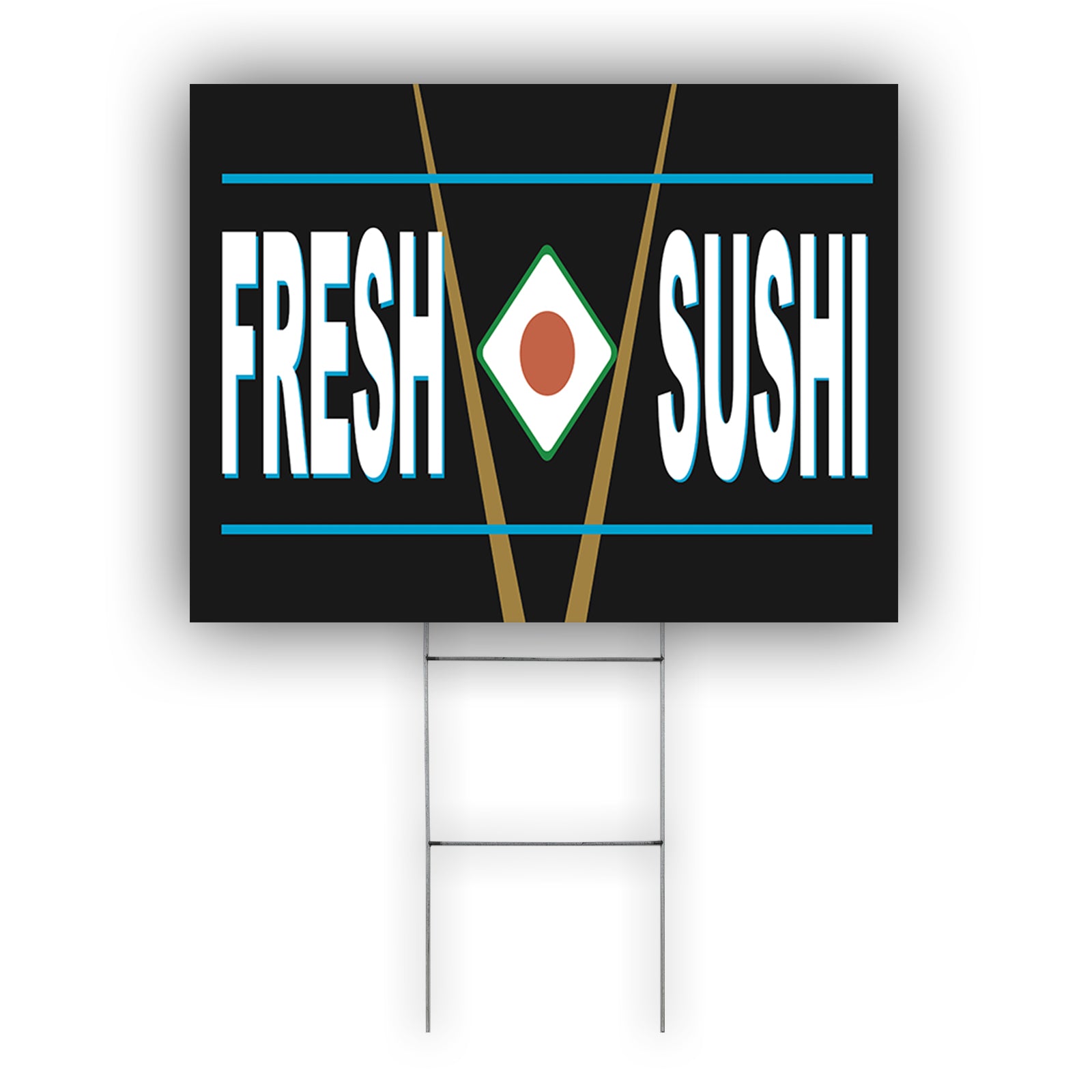 Fresh Sushi Coroplast Yard Sign
