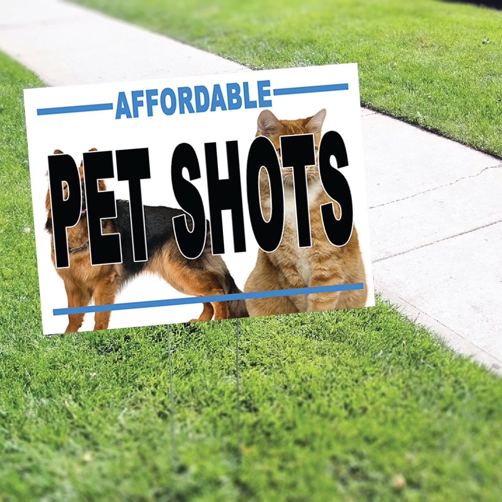 Affordable Pet Shorts Coroplast Yard Sign
