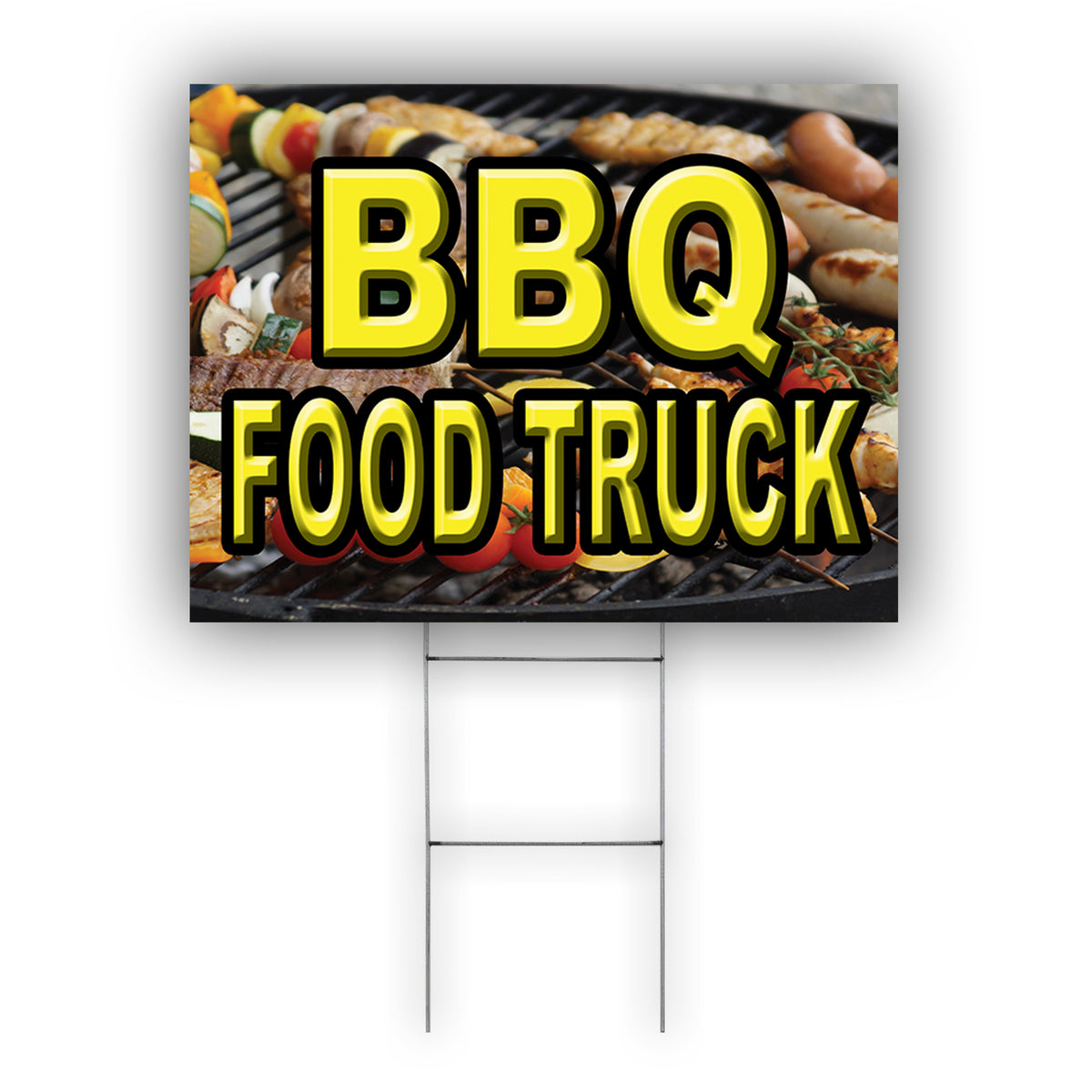 BBQ Food Truck Coroplast Yard Sign – Sign Fever