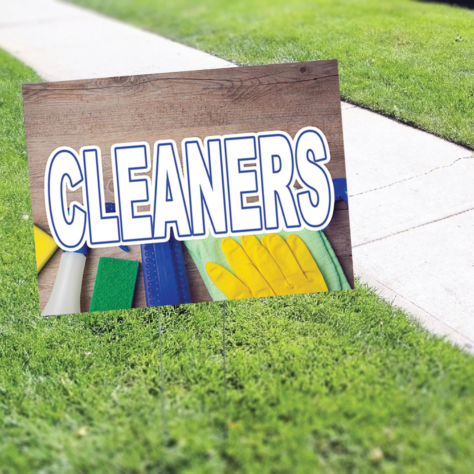 Sweeper Signs Cleaners Coroplast Yard Sign – Sign Fever
