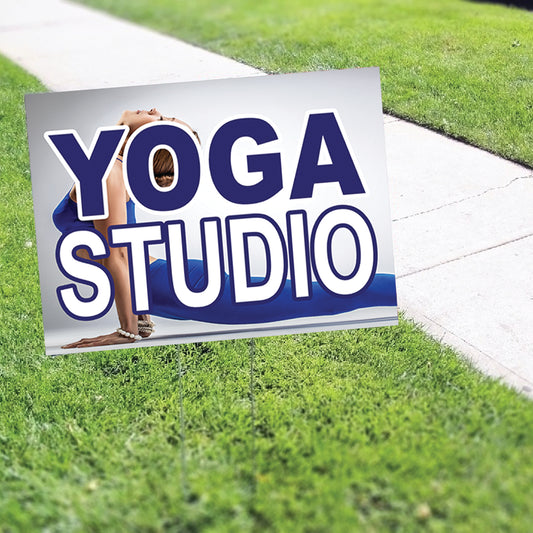 Yoga Studio Coroplast Yard Sign