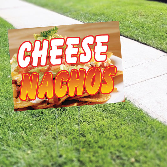 Cheese Nachos Coroplast Yard Sign