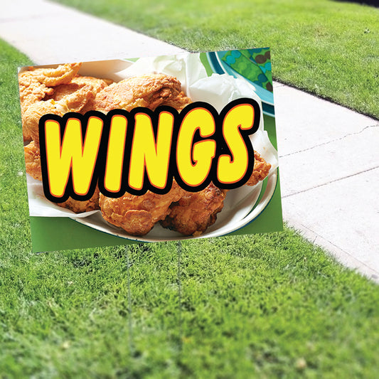Wings Coroplast Yard Sign