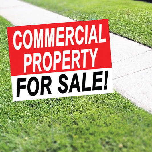 Commercially property For Sale Coroplast Yard Sign