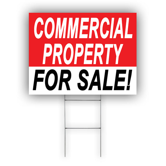 Commercially property For Sale Coroplast Yard Sign