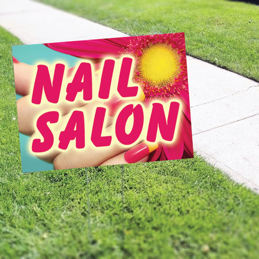 Nail Salon Coroplast Yard Sign