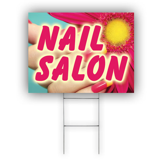 Nail Salon Coroplast Yard Sign