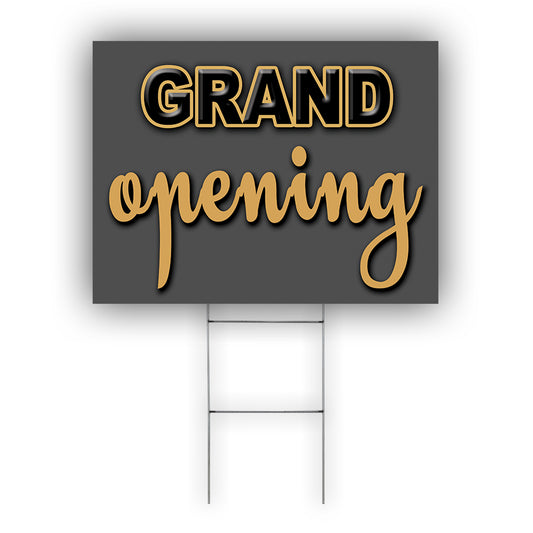 Grand Opening Coroplast Yard Sign