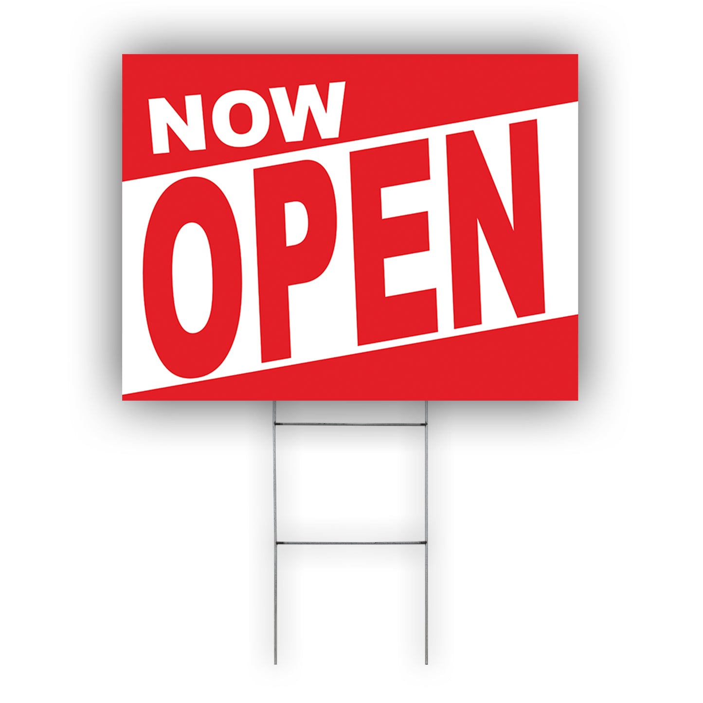 Now Open Coroplast Yard Sign