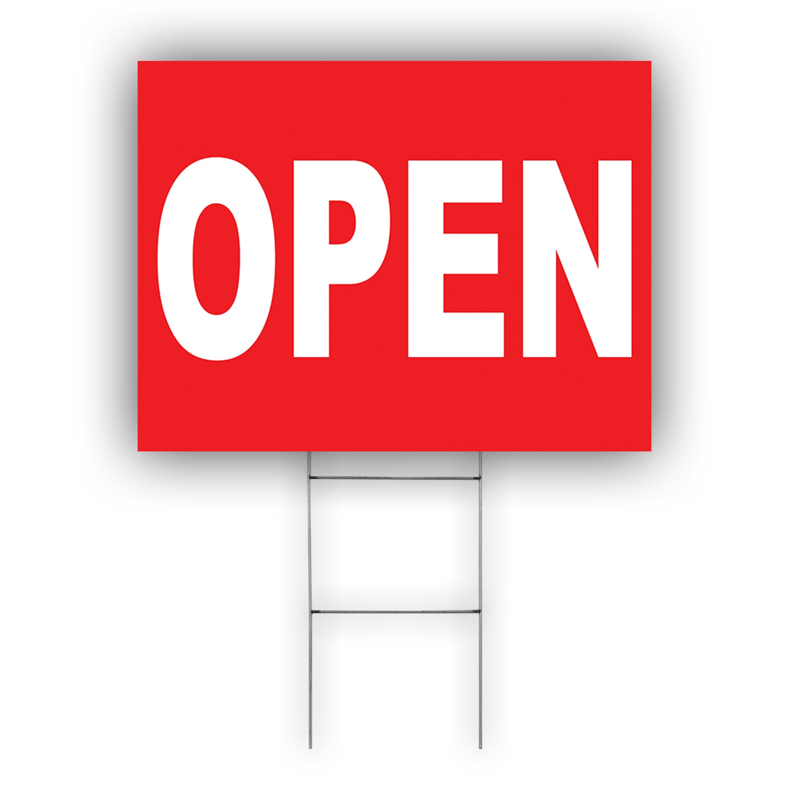 Open Coroplast Yard Sign