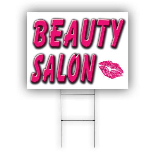 Beauty Salon Coroplast Yard Sign