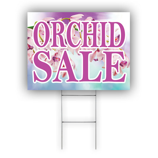 Orchid Sale Coroplast Yard Sign