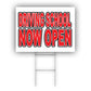 Driving School Now Open Coroplast Yard Sign