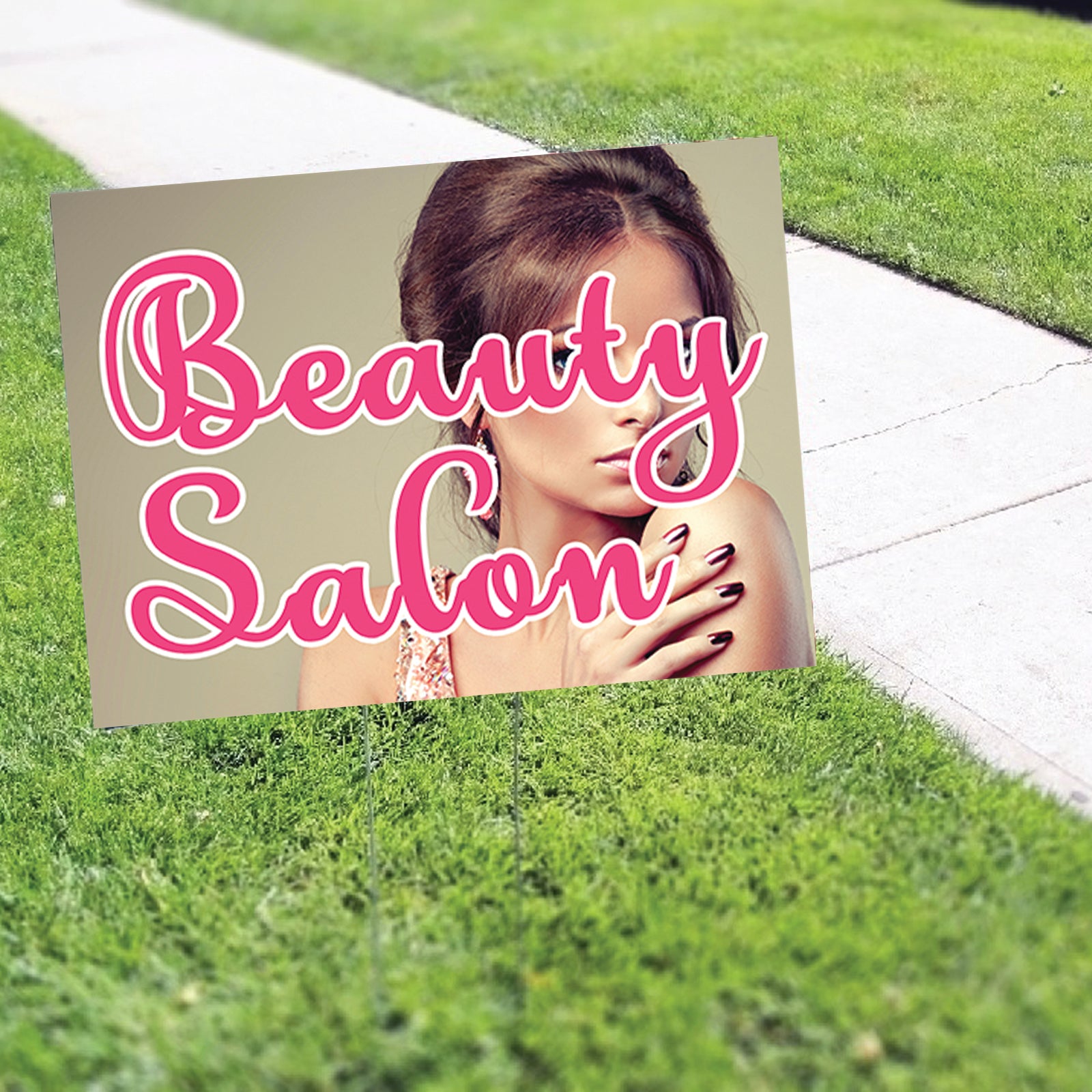 Beauty Salon Coroplast Yard Sign