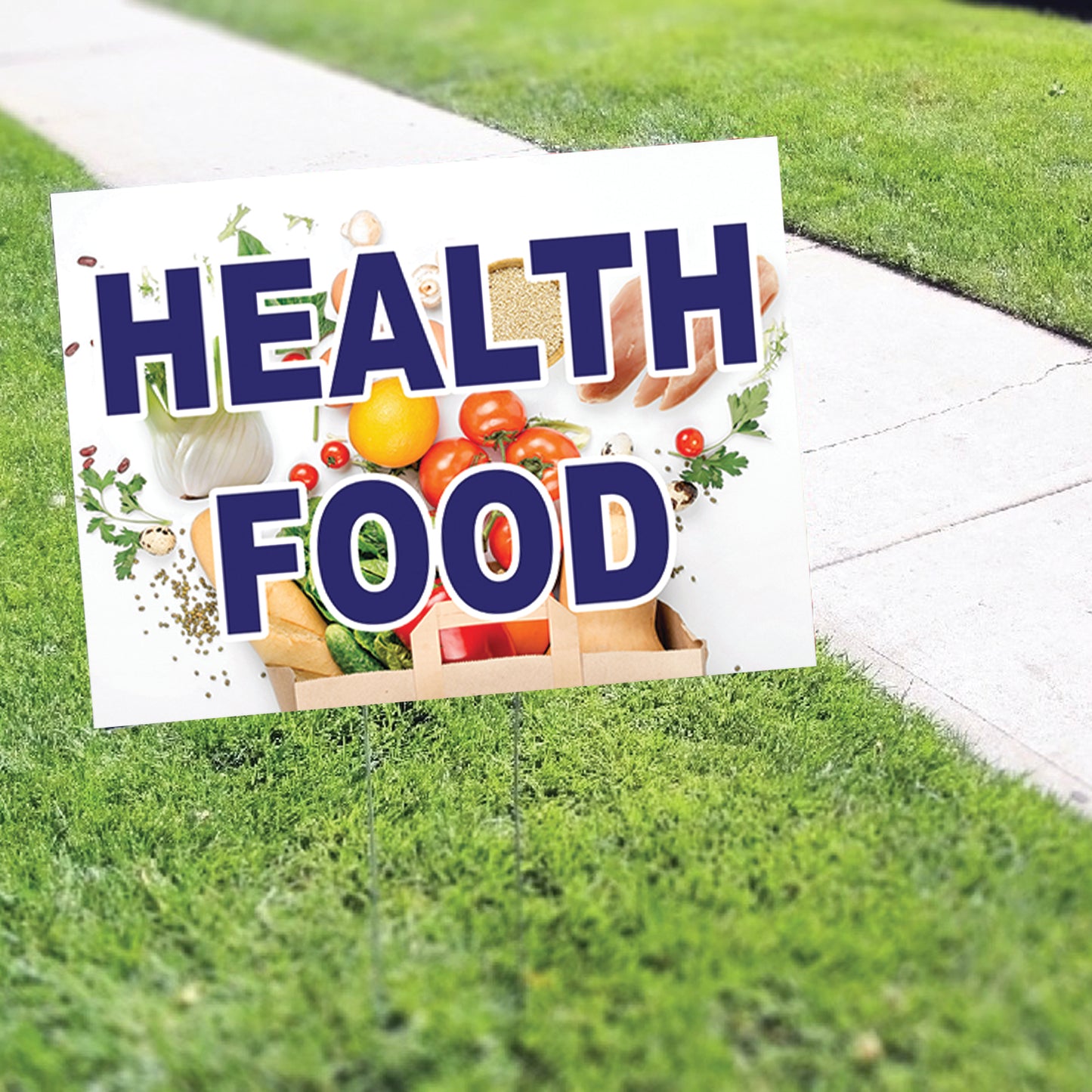 Health Food Coroplast Yard Sign