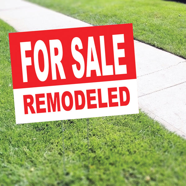 For Sale Remodeled Coroplast Yard Sign - Sign Fever