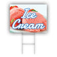 Ice Cream Coroplast Yard Sign