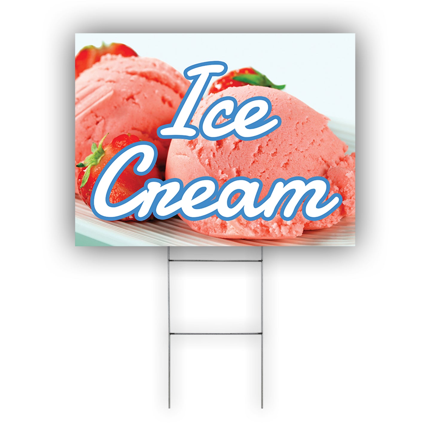 Ice Cream Coroplast Yard Sign