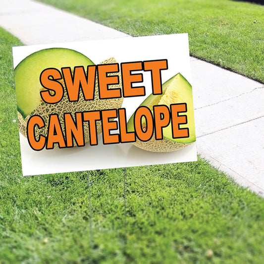 Sweet Cantelope Coroplast Yard Sign