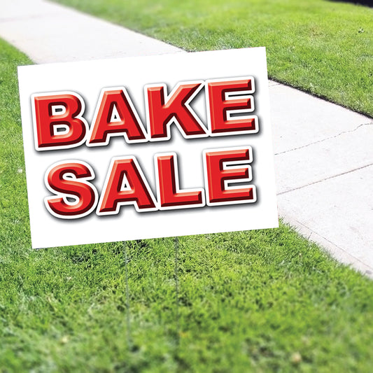 Bake Sale Coroplast Yard Sign