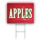 Apple Coroplast Yard Sign