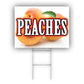 Peaches Coroplast Yard Sign